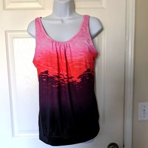 BIKINlX Tankini top. Size XL, with built-in bra. Adjustable straps.